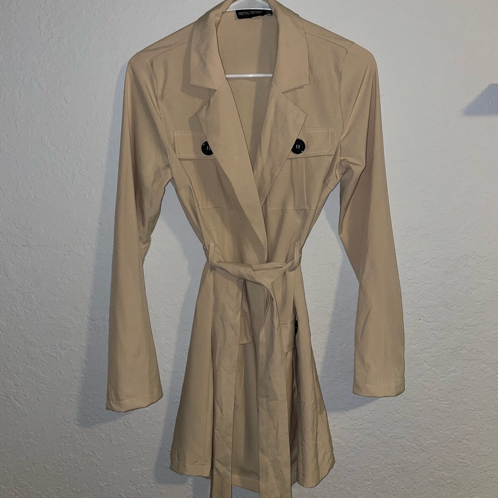Pretty Little Thing Trenchcoat style dress